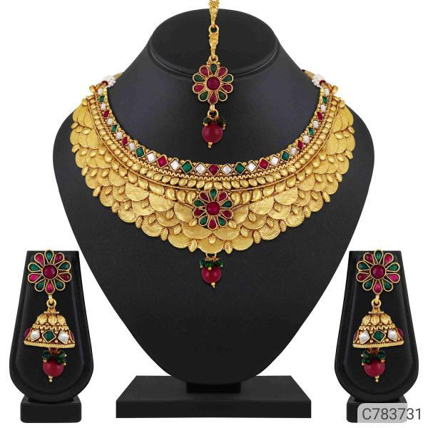 Asmitta Stunning Gold Plated Jewellery Set